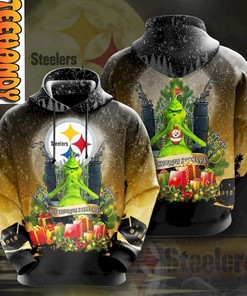 Pittsburgh Steelers Zip Up 3D Hoodie