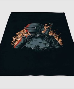 Player Battlegrounds Sherpa Fleece Blanket Gifts for Family, for Couple