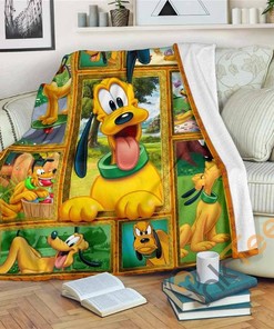 Pluto Sherpa Fleece Blanket Gifts for Family, for Couple