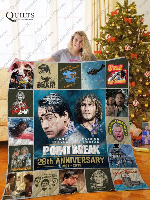 Point Break 28th Anniversary Collection Quilt Blanket Bedding Set