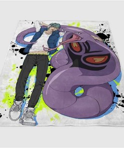 Pokemon Arbok Backgrounds Sherpa Fleece Blanket Gifts for Family, for Couple