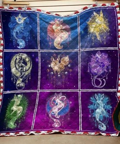 Pokemon Galaxy Quilt Blanket Bedding Set T3107