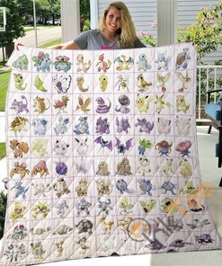 Pokemon Quilt Blanket Bedding Set