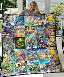 Pokemon Quilt Blanket Bedding Set With Pilliwcase Option