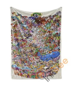 Pokemon Sherpa Fleece Blanket Gifts for Family