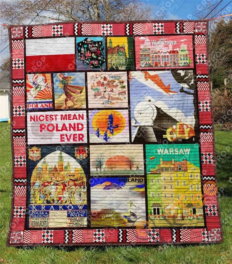Poland Quilt Blanket Bedding Set
