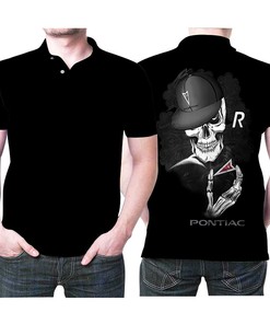 Pontiac Automobile Manufacturer Company Logo Brand 3D All Over Print Polo Shirt