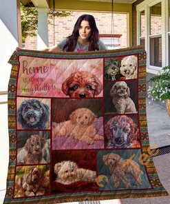Poodle 10 Quilt Blanket Bedding Set