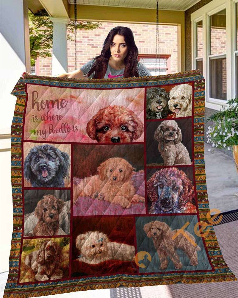 Poodle 10 Quilt Blanket Bedding Set