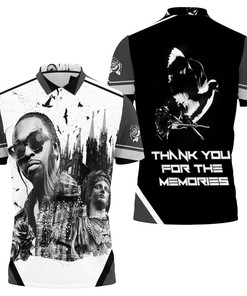 Pop Smoke 2020 Rose Church White Black Rap Hip Hop 3D All Over Print Polo Shirt