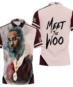 Pop Smoke Oil Paint Rap Hiphop Style 3D All Over Print Polo Shirt