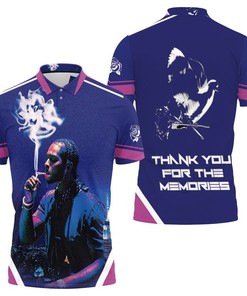 Pop Smoke Shooting The Star Legend Smoking On Blue Night Moon City 3D All Over Print Polo Shirt