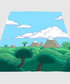 Popular Place Adventure Time Sherpa Fleece Blanket Gifts for Family, for Couple