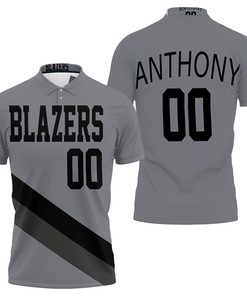 Portland Trail Blazers 00 Anthony Jersey Inspired 3D All Over Print Polo Shirt
