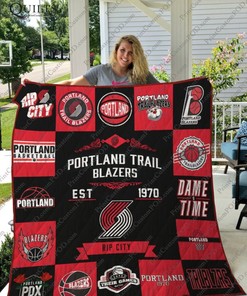 Portland Trail Blazers EST 10 Quilt Blanket Bedding Set