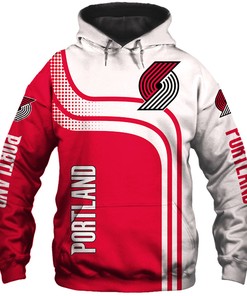 Portland Trail Blazers Hoodie 3D Zip Hoodie for Fans