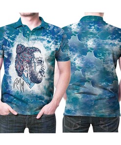Post Malone American Singer Producer Actor Signature Sky 3D All Over Print Polo Shirt