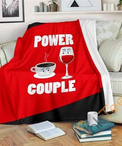 Power Couple Sherpa Fleece Blanket Gifts for Family, for Couple