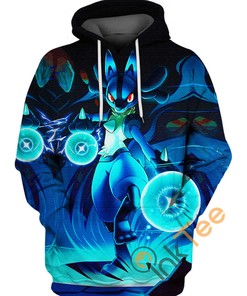 Powerful Lucario Hoodie 3D