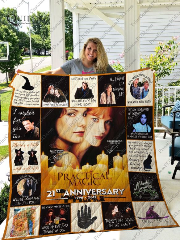 Practical Magic 21st Anni For Fan Collection Quilt Blanket Bedding Set