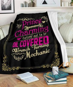 Prince Charming Mechanic Sherpa Fleece Blanket Gifts for Family, for Couple