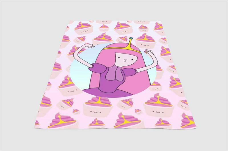 Princess Bubblegum Adventure Time Sherpa Fleece Blanket Gifts for Family, for Couple
