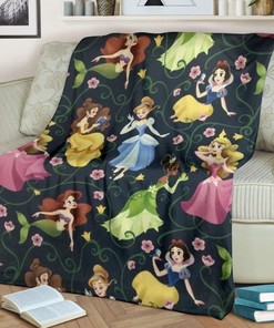 Princesses Disney Best Seller Fleece Blanket Gift For Fan, Quilt Blanket Bedding Set Gift