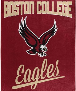 Printed Throw Boston College Eagles Sherpa Fleece Blanket Gifts for Family, for Couple