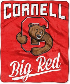 Printed Throw Cornell Big Red Sherpa Fleece Blanket Gifts for Family, for Couple