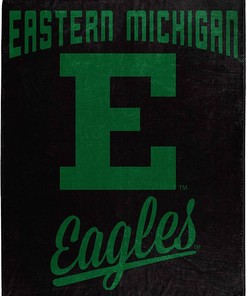 Printed Throw Eastern Michigan Eagles Sherpa Fleece Blanket Gifts for Family, for Couple