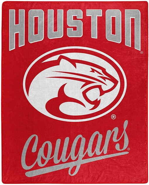 Printed Throw Houston Cougars Sherpa Fleece Blanket Gifts for Family, for Couple