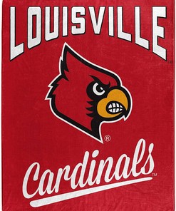 Printed Throw Louisville Cardinals Sherpa Fleece Blanket Gifts for Family, for Couple