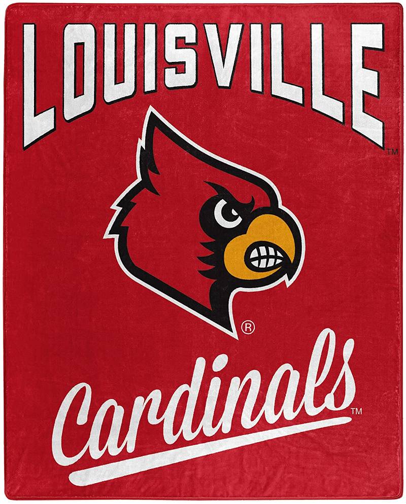 Printed Throw Louisville Cardinals Sherpa Fleece Blanket Gifts for Family, for Couple