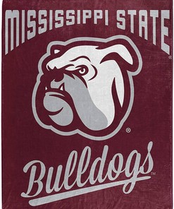 Printed Throw Mississippi State Bulldogs Sherpa Fleece Blanket Gifts for Family, for Couple