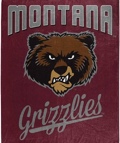 Printed Throw Montana Grizzlies Sherpa Fleece Blanket Gifts for Family, for Couple