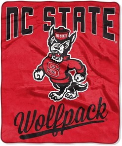 Printed Throw Nc State Wolfpack Sherpa Fleece Blanket Gifts for Family, for Couple