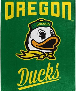 Printed Throw Oregon Ducks Sherpa Fleece Blanket Gifts for Family, for Couple