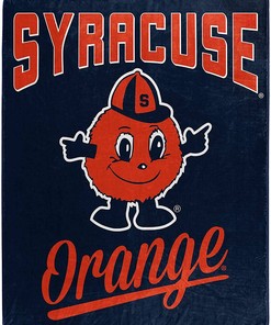 Printed Throw Syracuse Orange Sherpa Fleece Blanket Gifts for Family, for Couple