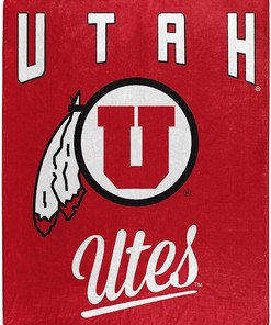 Printed Throw Utah Utes Sherpa Fleece Blanket Gifts for Family, for Couple