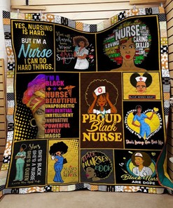 Proud Black Nurse I'm A Black Nurse Beautiful Unapologetic Quilt Blanket Bedding Set Perfect Gifts For Black Nurse