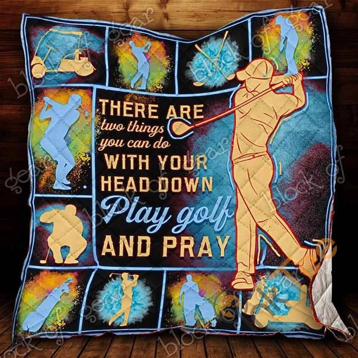 Proud Golfer Quilt Blanket Bedding Set