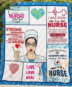 Proud To Be A Nurse Quilt Blanket Bedding Set