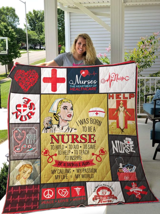 Proud To Be A Nurse Quilt Blanket Bedding Set for Home Décor