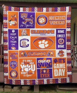 Prowl Growl Ncaa Clemson Tigers Collected Great Quilt Blanket Bedding Set