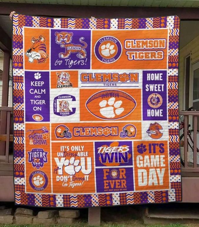 Prowl Growl Ncaa Clemson Tigers Collected Great Quilt Blanket Bedding Set