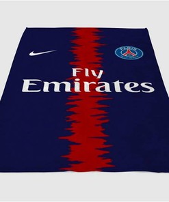 Psg Jersey Sherpa Fleece Blanket Gifts for Family, for Couple