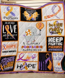 Psoriasis Awareness Be The Light Quilt Blanket Bedding Set Great Customized Blanket Gifts For Birthday Christmas Thanksgiving
