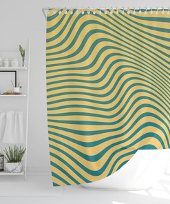 Psychedelic Shower Curtain Bohemian Trippy Pattern Curtain Eco-Friendly Waterproof Bathroom Decor House Warming Gift