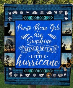 Puerto Rican Girls Are Sunshine Quilt Blanket Bedding Set