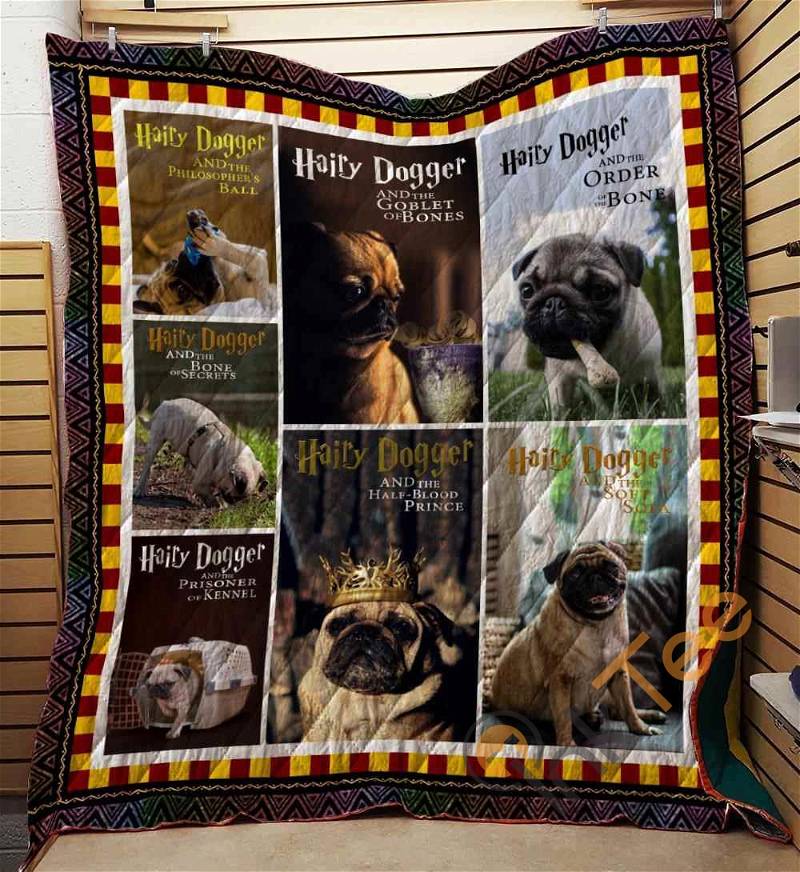 Pug 05 Quilt Blanket Bedding Set